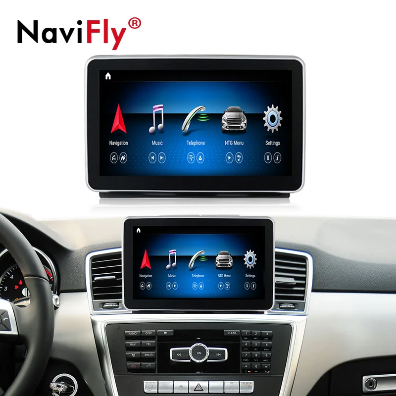 Автомобильный мультимедийный плеер NaviFly 4 Гб ОЗУ 64 ПЗУ Android 10 4G LTE для Mercedes Benz GL Calss