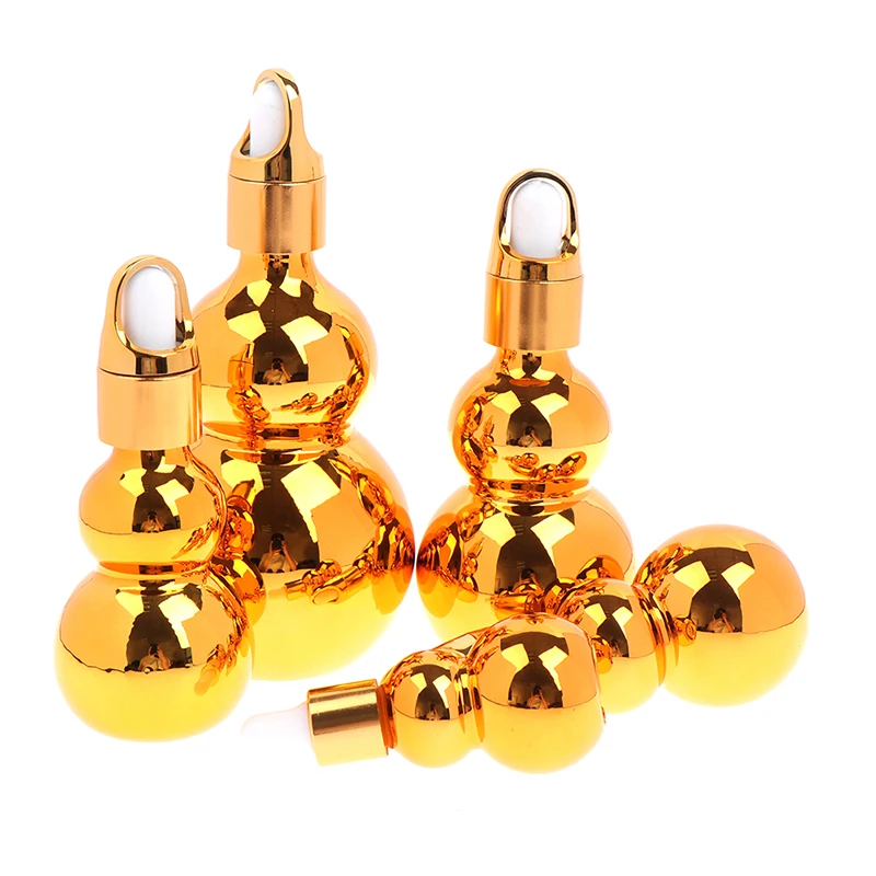 

Gourd Shaped Glass Bottles With Oil Dropper Bottles Travel Dispensers For Makeup Liquid 10/20/30/50/100ml