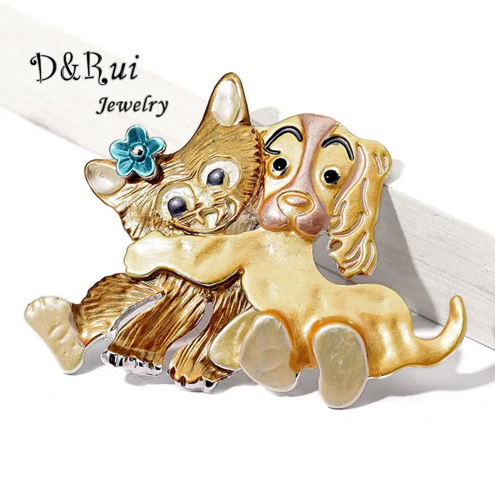Оригинальный дизайн подарки лучшим друзьям милые кошки и броши в форме собаки