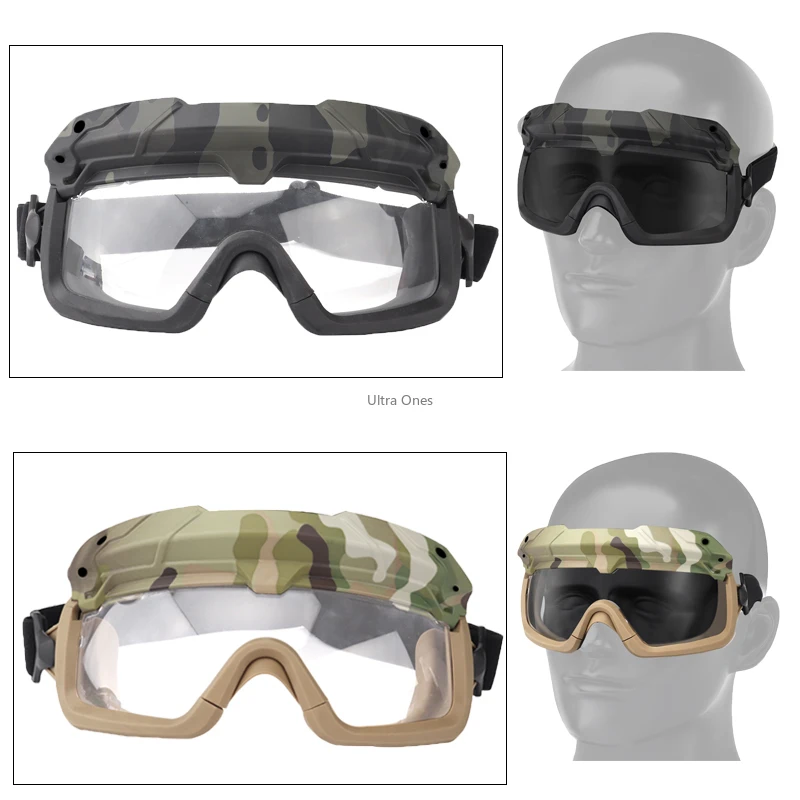 Тактические очки защитные ветрозащитные камуфляжные охотничьи страйкбольные