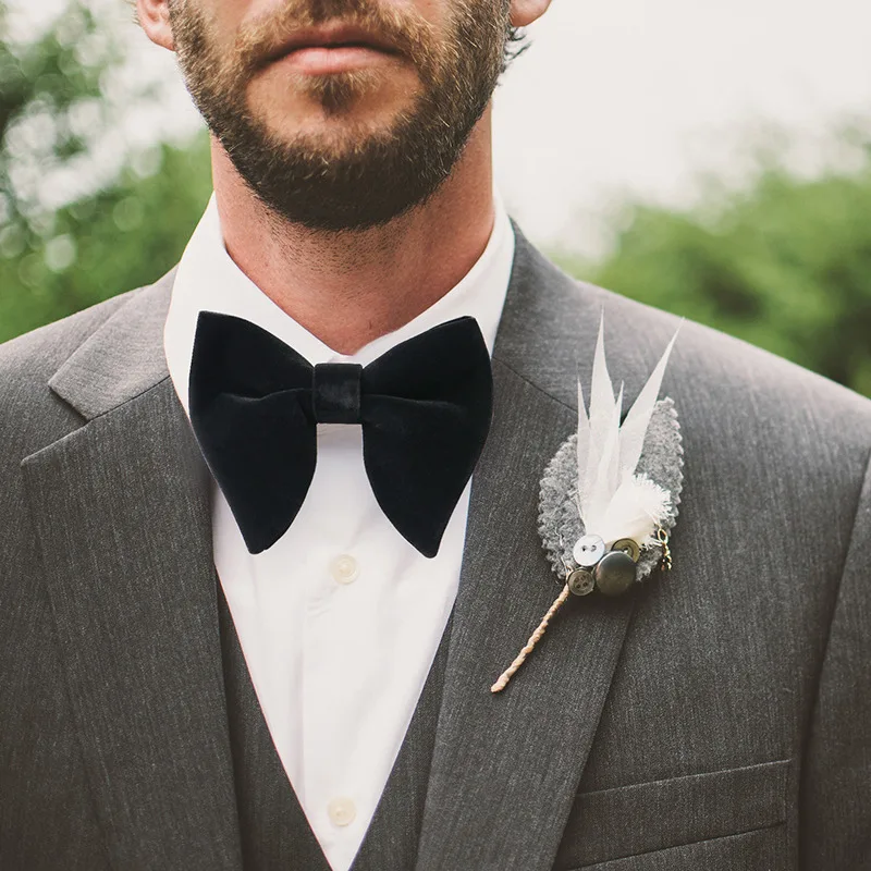 

Деловые костюмы, 1 комплект, британский однотонный галстук-бабочка, модные деловые Свадебные Запонки для воротника, карманное полотенце, кв...