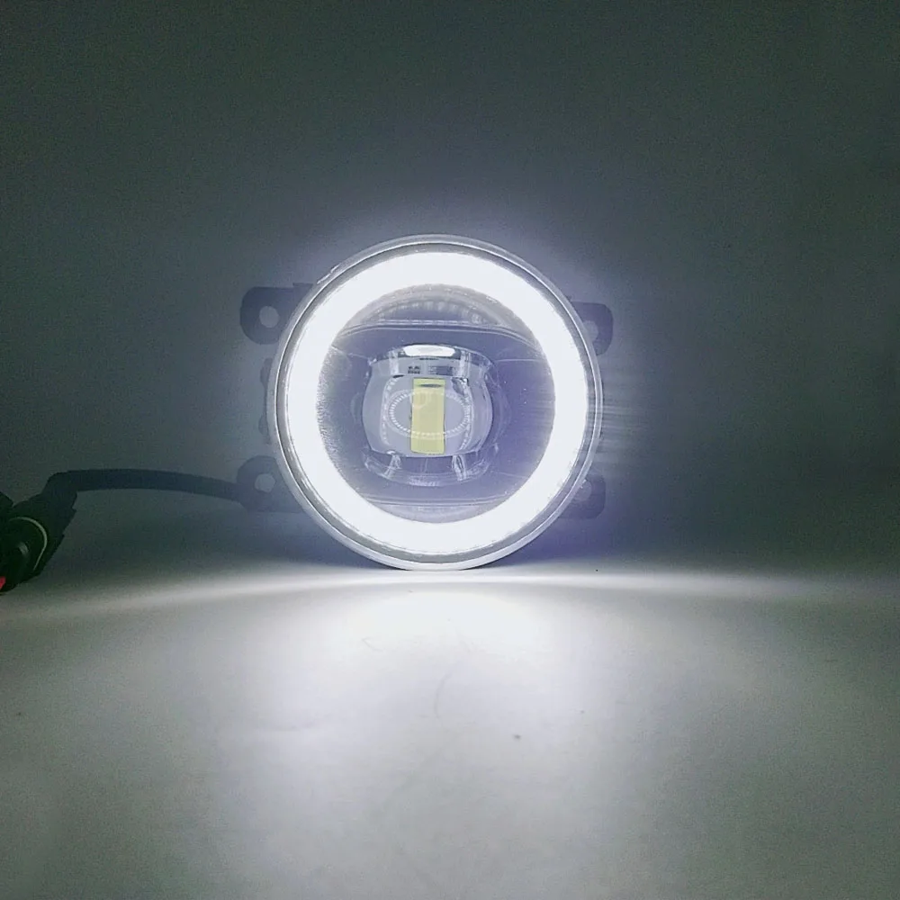 Автомобильные светодиодсветодиодный Противотуманные фары Angel Eye дневные