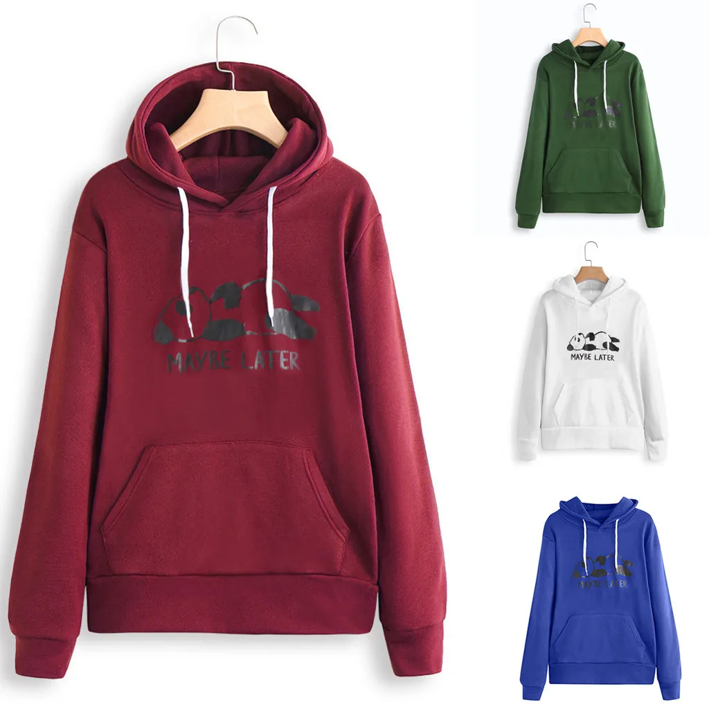 Женская зеленая Повседневная Толстовка с капюшоном длинным рукавом и принтом