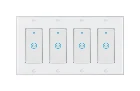 2021 Tuya Smart Home Wi-Fi настенный сенсорный Выключатель Электрический нам умный светильник выключатель 4 ряда Tuya Smart Home Поддержка с Alexa Google Home