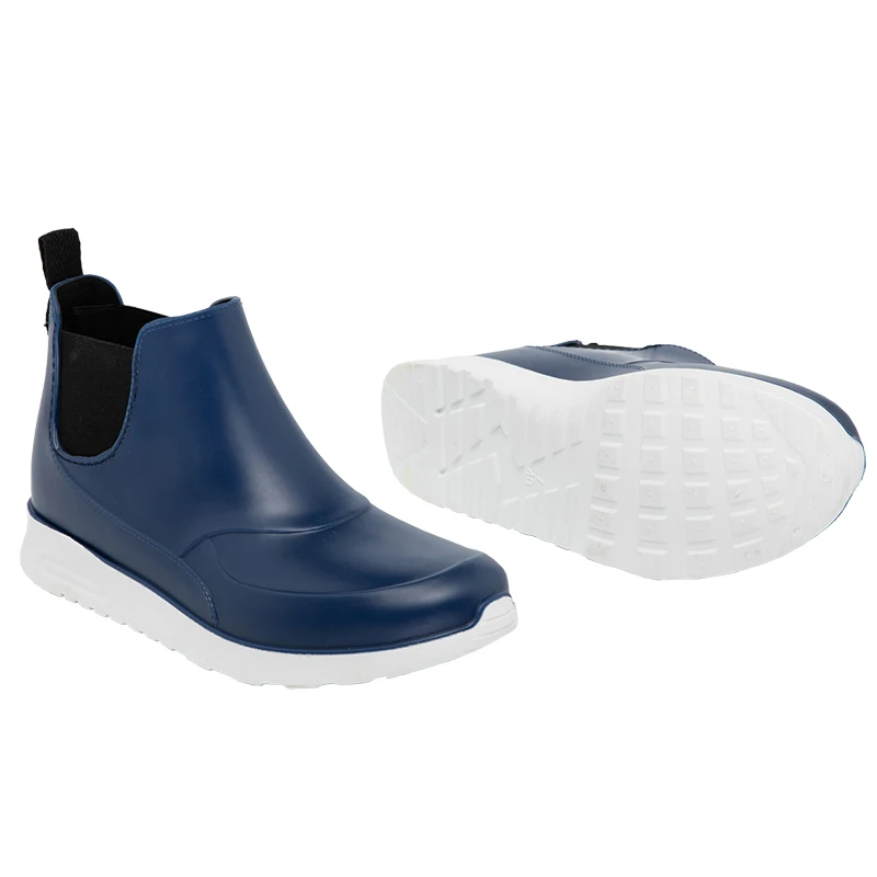 Женские слипоны Непромокаемые ПВХ Резиновые кроссовки женские Однотонные