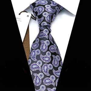 Мужские галстуки YISHLINE 8 см, модный милый маленький жаккардовый тканый галстук Пейсли, мужской галстук, деловые аксессуары для мужчин