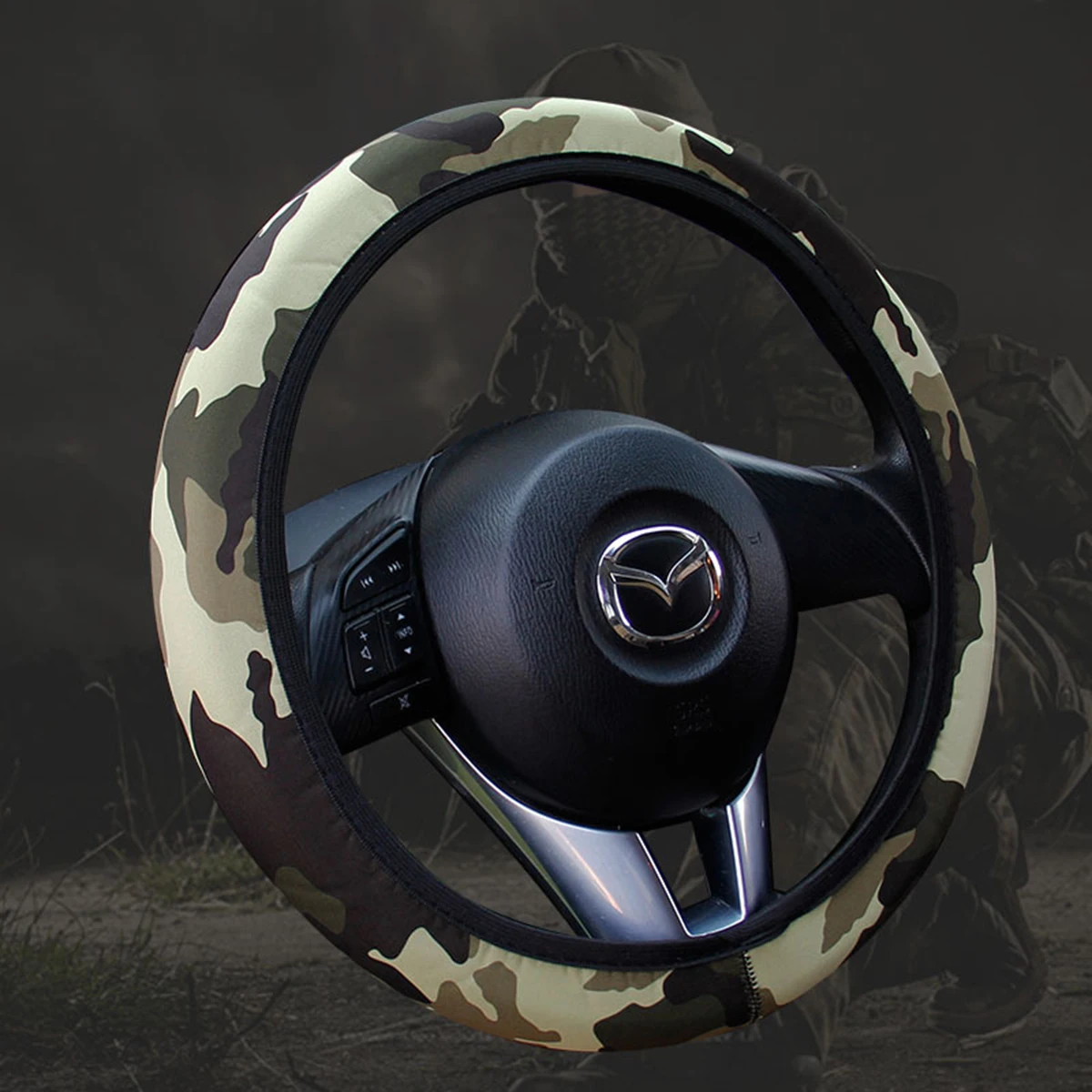 Чехол рулевого колеса автомобиля противоскользящая эластичная лента без