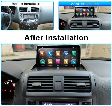 

6G128G Android 10 9.66 Inch USB car BT Radio AM FM DVD multimedia video player GPS navigation for Honda Accord 7th 2004-2013