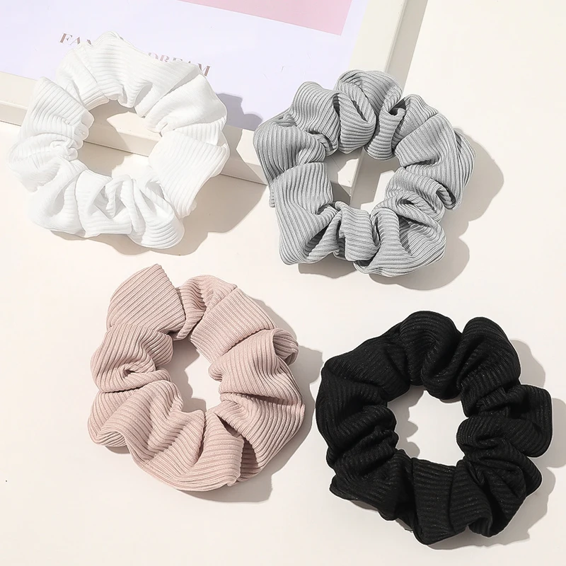 

Solid Hair Ties For Women Elastic Hair Band Ropes Ponytail Holder Headwear Scrunchies Hair Bands Girls Hair Accessories