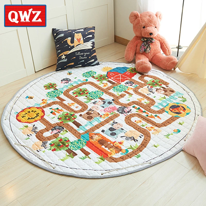 Детские коврики детский игровой коврик коврик-пазл для ползания с сумкой
