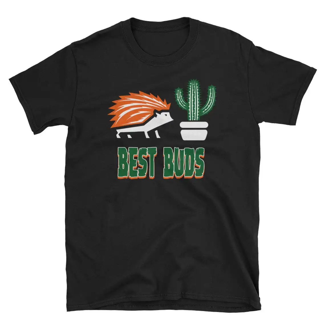 

Best Buds Buddies Funny Hedgehog Cactus Spiny Best Friends T Shirt