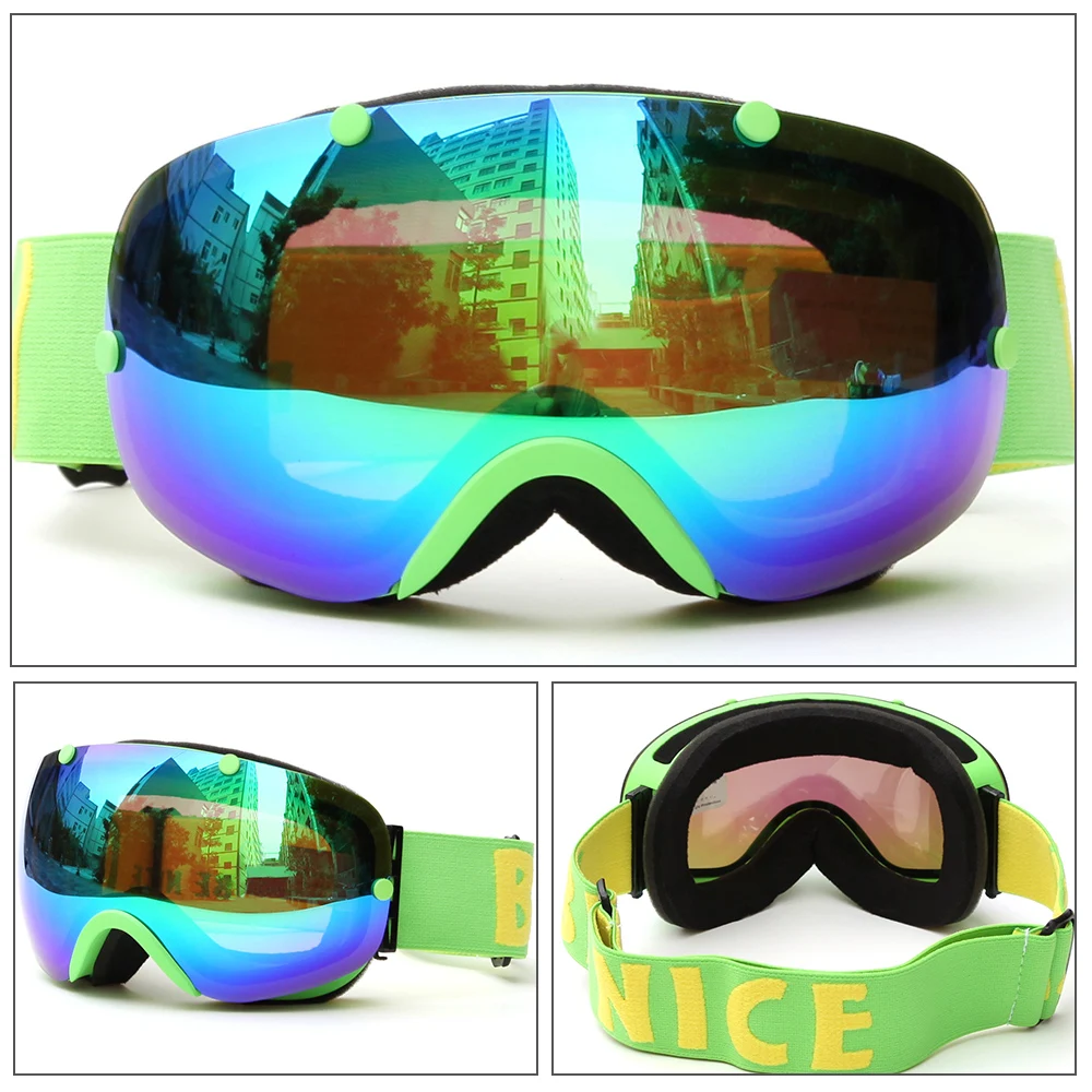 BENICE SNOW 2301 лыжные очки UV400 сноуборд большая Лыжная маска для снежного катания на