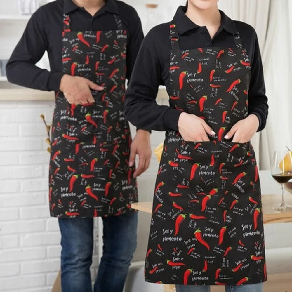 

Unisex Chef Aprons Catering Cooking Home Kitchens With Pocket Restaurant Butcher