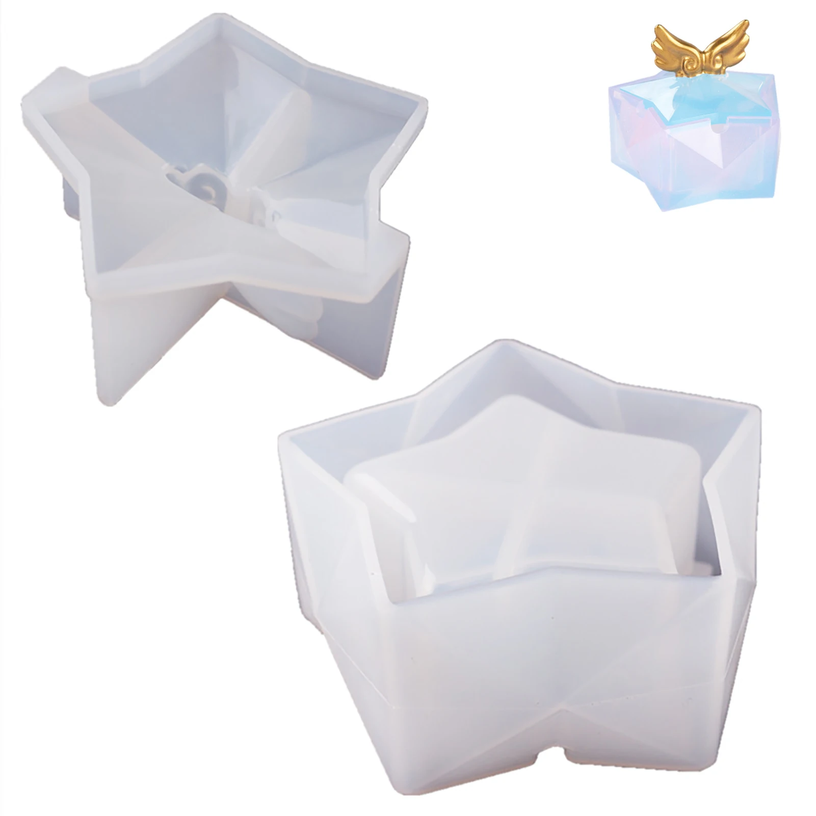 

DIY Resin Silicone Mould Ashtray Epoxy Resin Mold Storage Box Props Handmade Crystal Silicone Mould Decorative Storage Craft