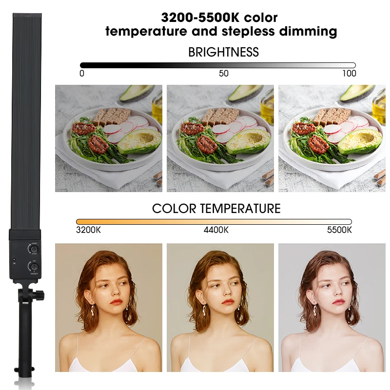 Набор для освещения фотосъемки Synzzur 2 шт. светодиодсветильник лампа с