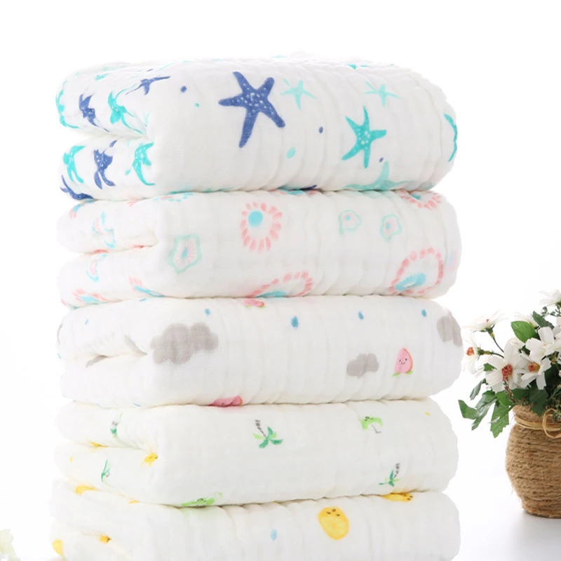 100% хлопок детское одеяло младенческой муслин Дети Мягкая Ванна Душ Полотенце