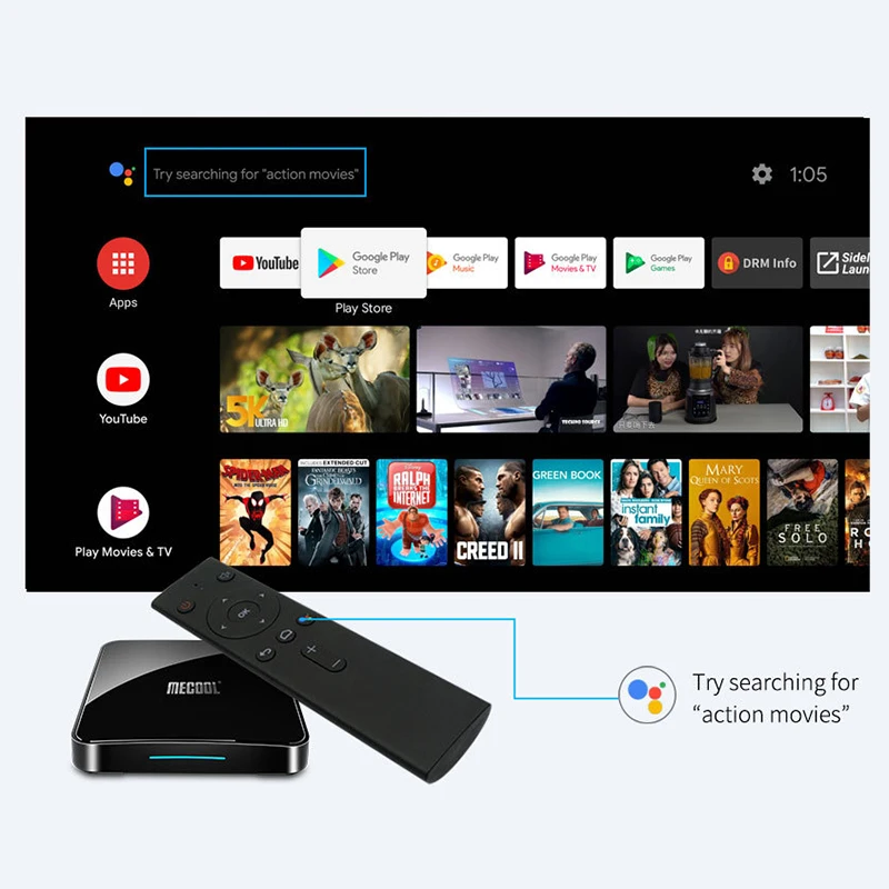 MECOOL KM3 в ТВ Android Google Сертифицированный 9 0 коробка 4 Гб 64 Amlogic S905X2 4K двухъядерный