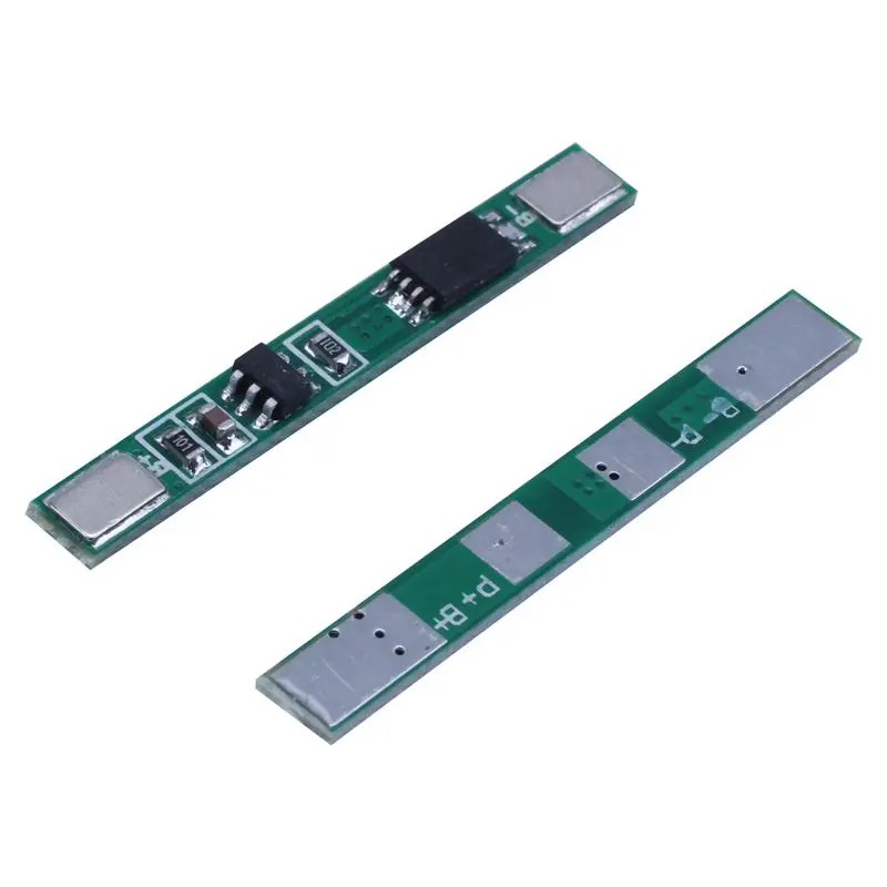 10 шт. 1S 3 7 V 4A li-ion BMS PCM 18650 плата для защиты аккумулятора PCB литий-ионных li Battery Double MOS |