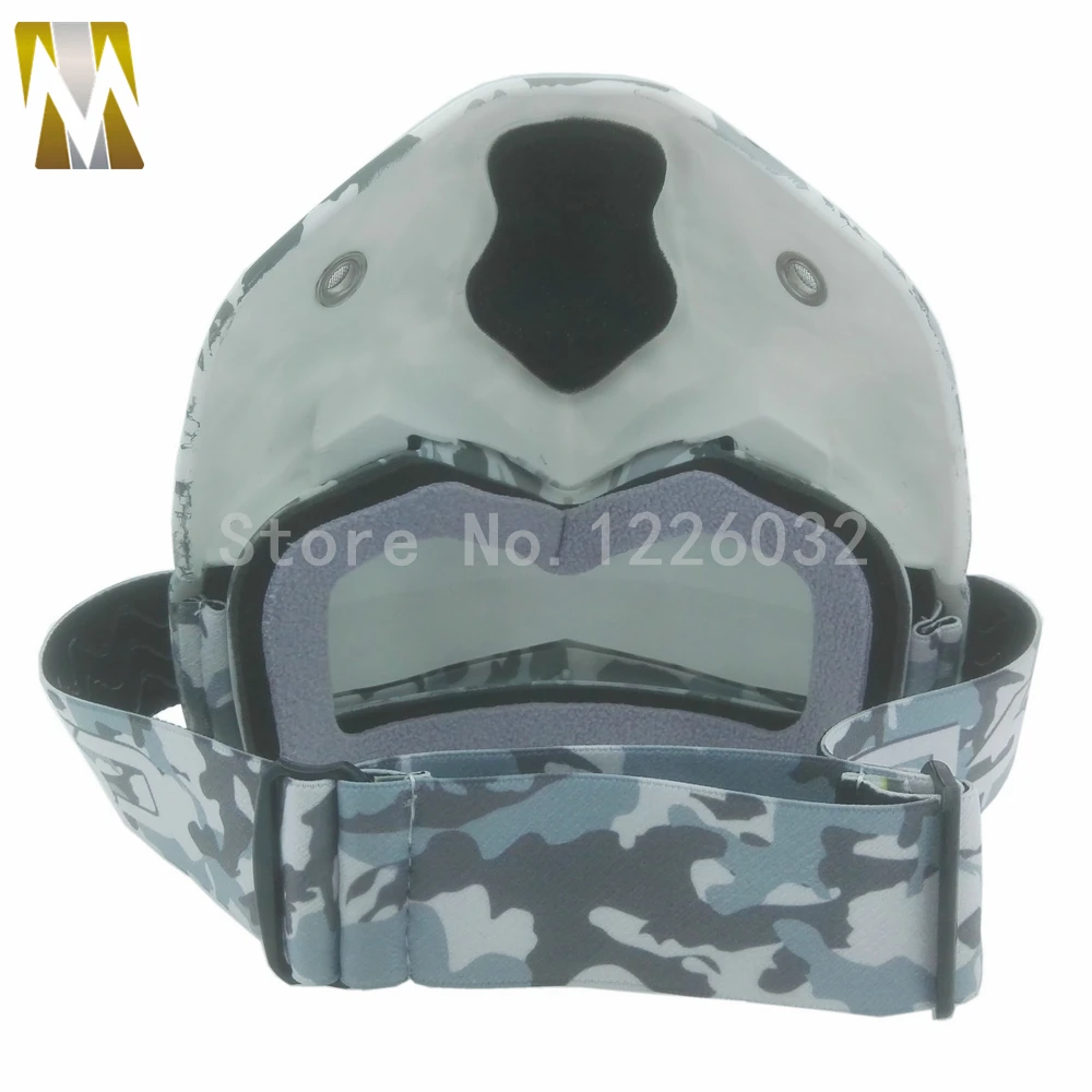 

New Camouflage Style Motocross Mask Goggles Windproof Detachable Masque Glasses Mouth Filter For Open Face Motorcycle Helmets
