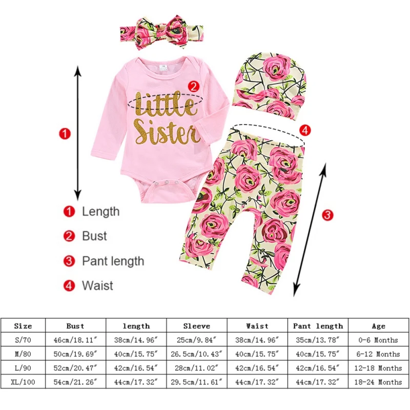 

Cute Infant Newborn Baby Girl Clothes Letter T shirt Floral Pants 3pcs Outfit Cotton Baby Tracksuit Set7