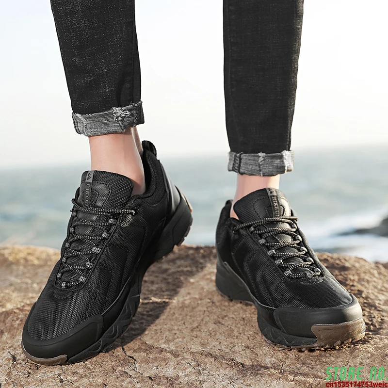 

Summer Men's Hiking Shoes Breathable Mesh Trekking Shoes Mountain Climbing Sneakers Trail Jogging Outdoor Shoes For Men