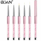 Кисти для ногтей BQAN 79111215 мм, Гелевая Кисть, акриловая кисть для рисования, инструменты для рисования, маникюрные кисти для нейл-арта