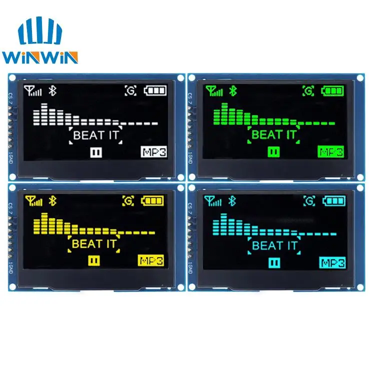 Модуль ЖК-дисплея OLED 2 4 дюйма 42x64 128 SSD1309 12864 7-контактный последовательный