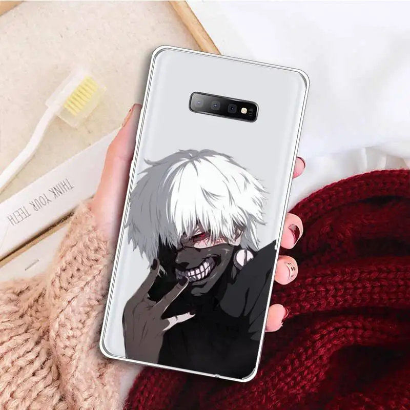 

Trendi Anime Ghoul Kaneki Ken untuk Phone Case Transparent for samsung A 21s 50 51 71 S 8 9 20 20fe note 10 20 ultra plus