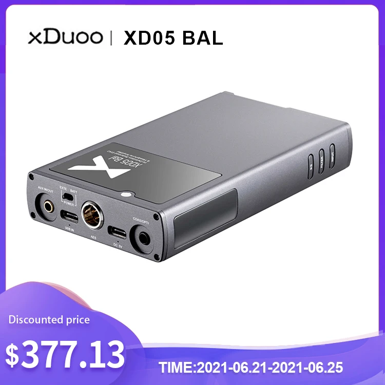 XDUOO XD05 BAL USB DAC ES9038Q2M * 2 декодер Bluetooth 5 0 APTX LDAC 32 бит 768 кГц DSD усилитель для