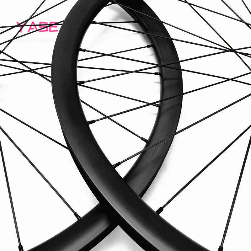 29er mtb дисковые Углеродные колеса 45x25 мм ассиметричные бескамерные велосипедные