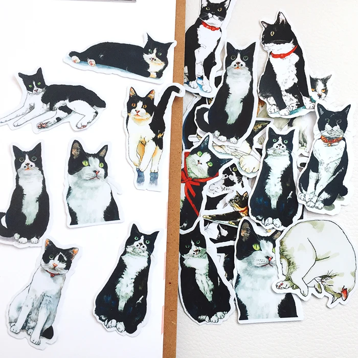 22 шт. декоративные наклейки в виде черной кошки|Наклейки| |