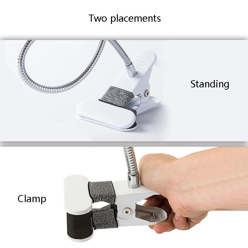 Светодиодная настольная лампа рабочая акриловая гибкая для защиты глаз стола