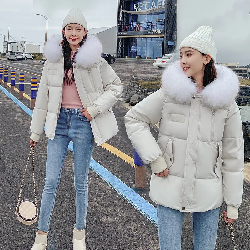 Зимняя куртка тонкое зимнее пальто Дамская пуховая парка женская зимняя 2019 новая