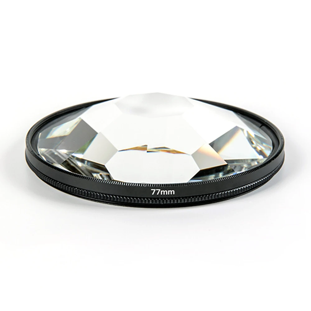 

77mm Kaleidoscope Prism Filter Camera Glass Photography Foreground Blur Film Television Props SLR Accessories Filter