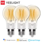 Умная Светодиодная лампа накаливания Yeelight E27 220 В 6 Вт 700 люмен Wifi умная лампа работает с Apple Homekit YLDP12YL