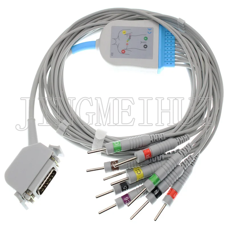 Используйте 10-проводной кабель Bosch/Hellige/Siemens/Кембриджский ЭКГ EKG с 3 0din/4 0