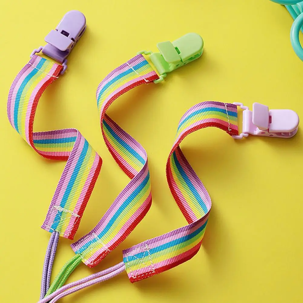 

Universal 5Pcs Easy to Carry Kids Bib Pacifier Lanyards BPA Free Pacifier Lanyards Exquisite for Outdoor