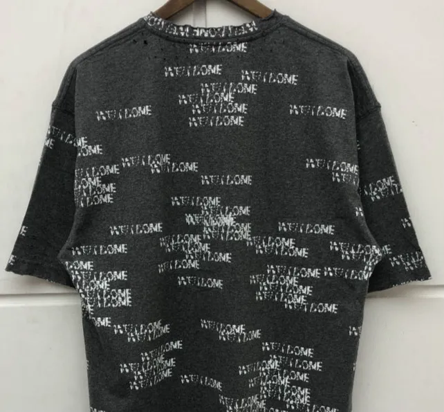 

Oversize High Streetwear WELLDONE Leopard T Shirt WELLDONE Thick Embroidery Logo T-shirts Men Women Fashion Casual Top Tee
