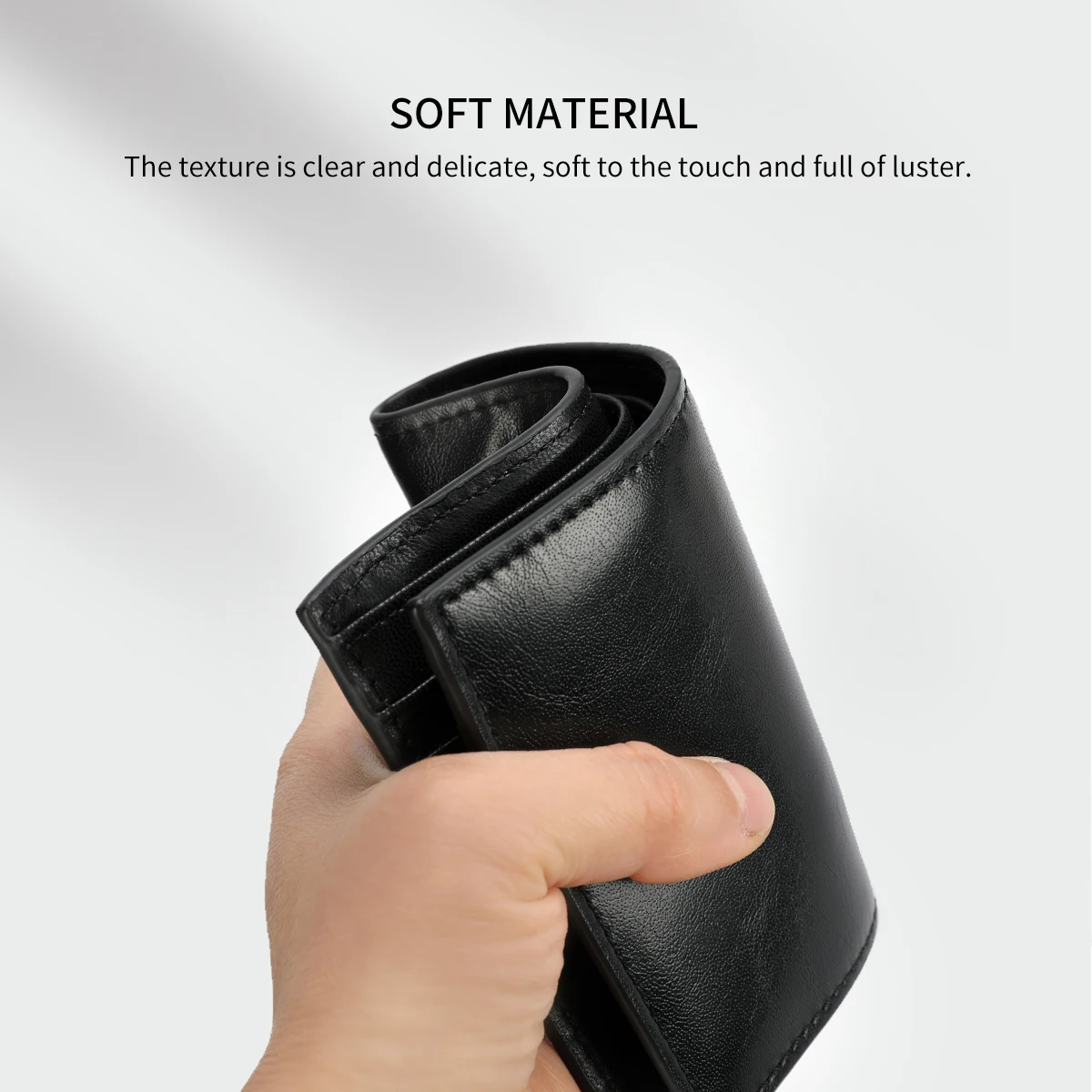 Tigernu Новый PU кожа Короткий кошелек Мужской RFID Бизнес Коричневый Черный