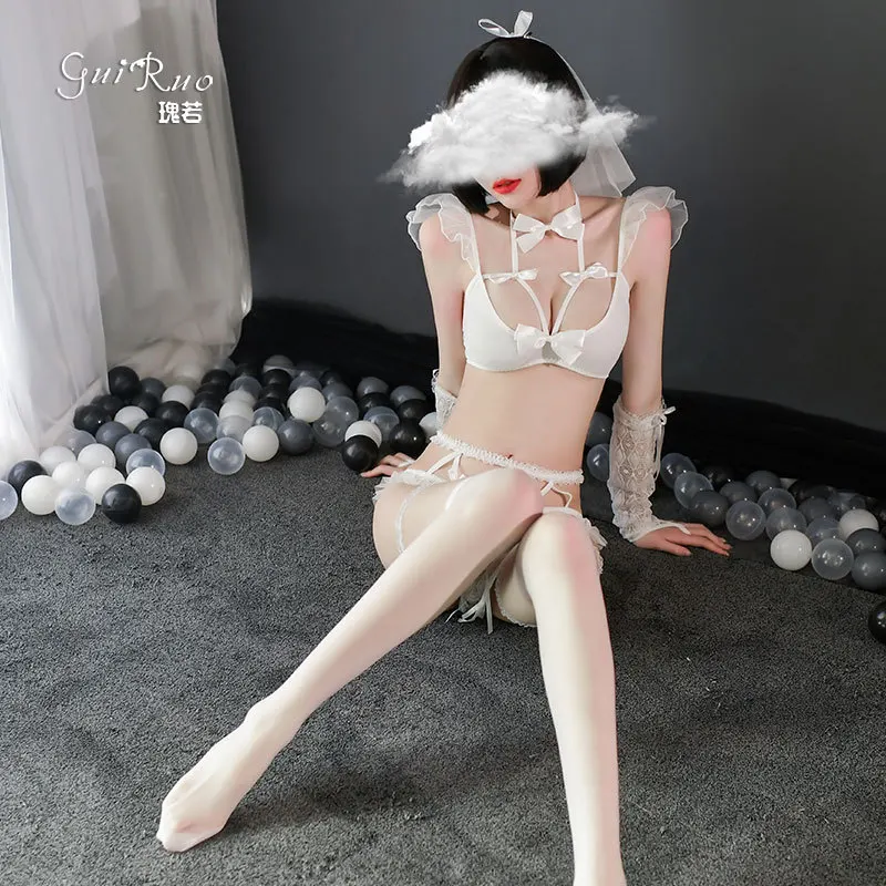 Сексуальная японская Корейская кружевная юбка для секса эротические костюмы