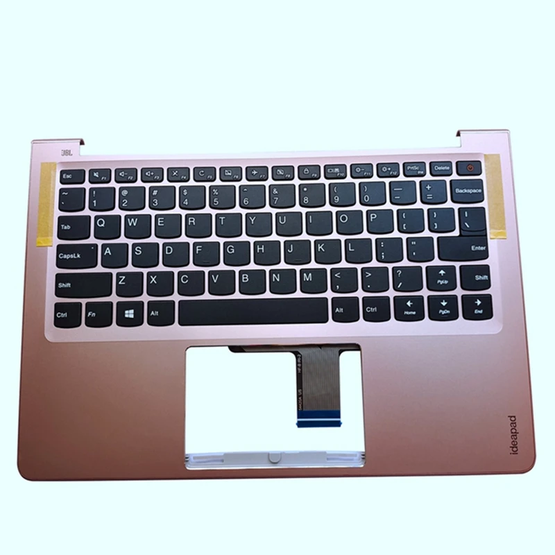 

Новая Оригинальная клавиатура с верхним корпусом для рук для Lenovo Ideapad 710s-13 710S-13ISK 710S-13IKB AIR 13 710S розовая Золотая розовая подсветка