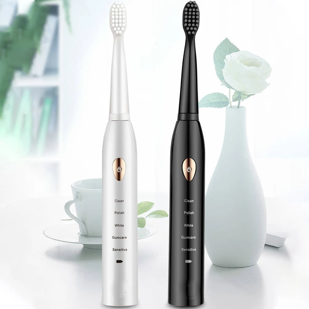 

Rechargeable Tooth Brushes Ultrasonic Sonic Electric Toothbrush Electronic Whitening Teeth Brush