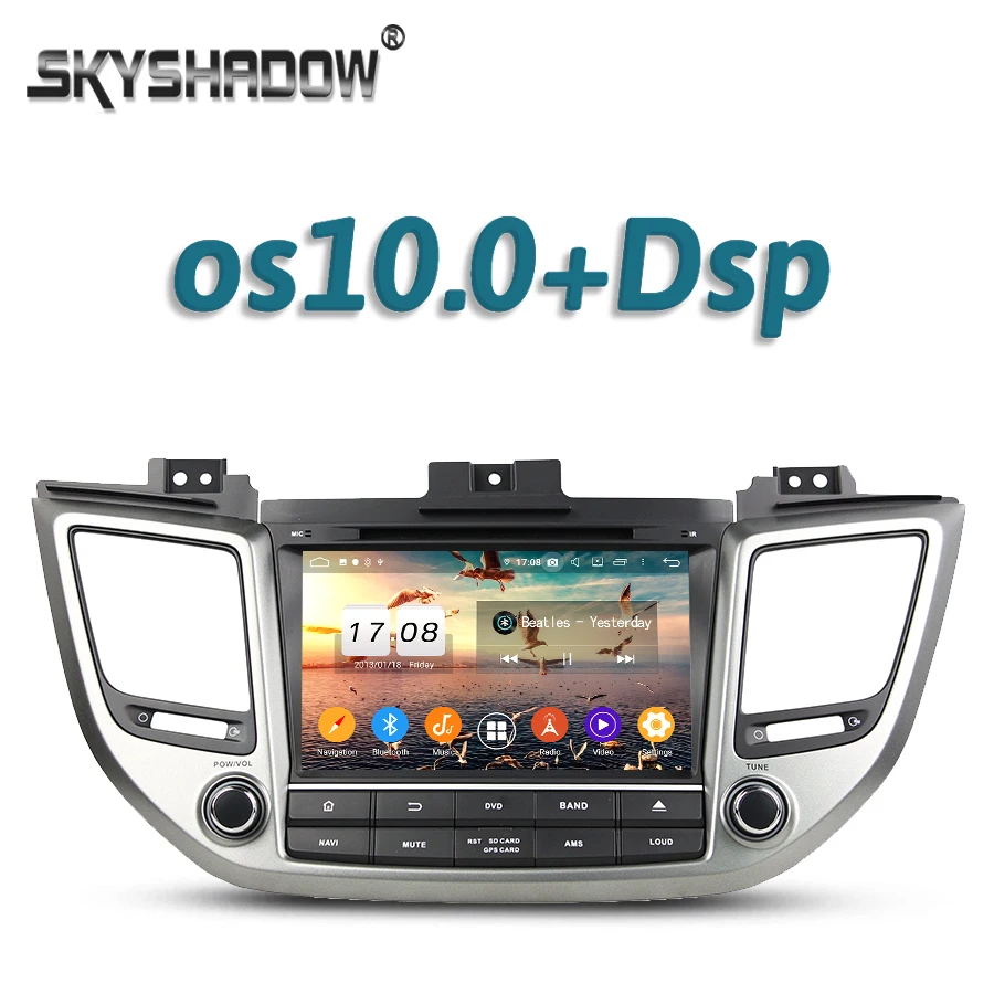 720P DSP Android 10 4 Гб + 32G 8 Core dvd плеер для автомобиля GPS Google Радио RDS Wi Fi Bluetooth 5 0 Hyundai TUCSON IX35