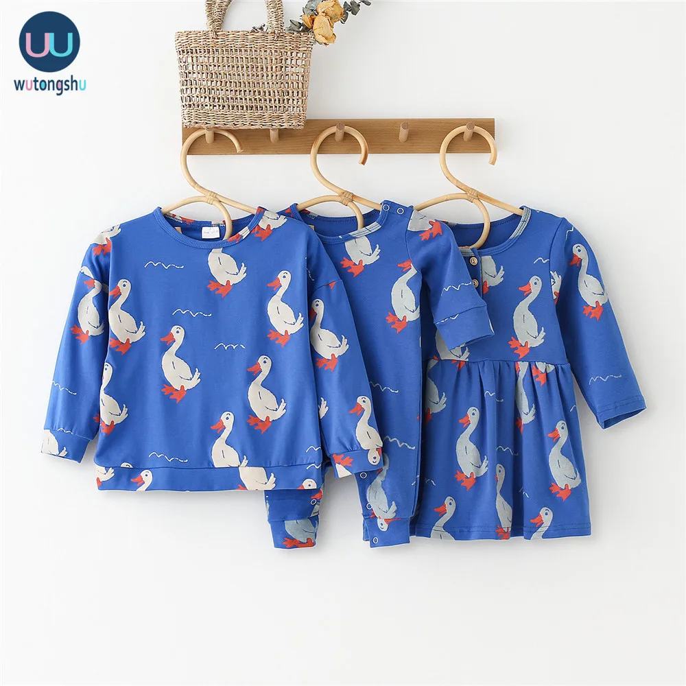 Футболка и штаны для мальчиков девочек комплект одежды сна с изображением семьи