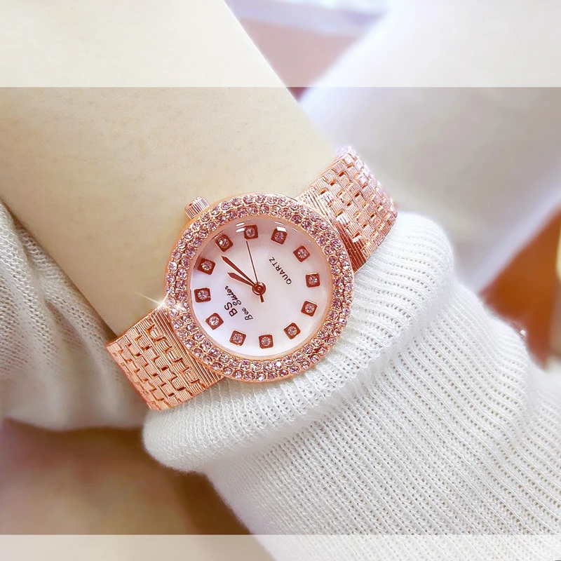 

Woman Watch 2021Fashion Ladies Watches Top Brand Luxury Rhinestone Women's Wrist Watches Diamond Gold Watch For Women