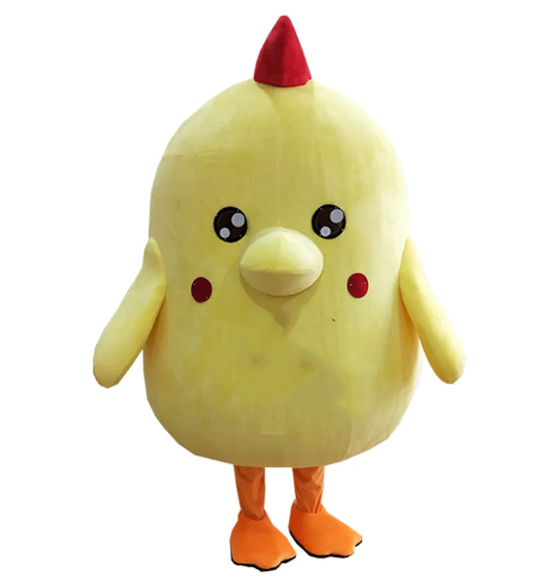 

Yellow Chicken Mascot Costume Suits Cosplay Party Game Dress Outfits Clothing Advertising Promotion Carnival Adults