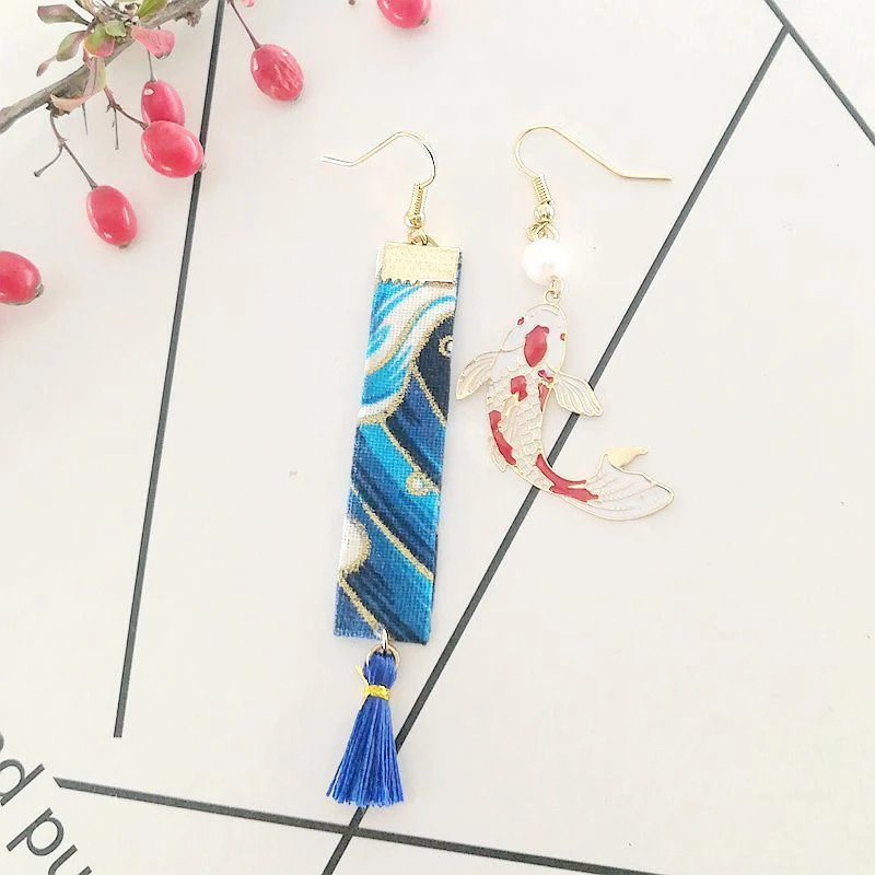 DoreenBeads модные популярные этнические серьги ретро ткань цветочный узор кулон полые треугольник трендовые ювелирные изделия для женщин, 1 пара - Окраска металла: 8