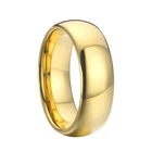 Вольфрамовое кольцо, обручальные кольца золотого цвета для влюбленных, парные кольца для мужчин и женщин, большое мужское и женское, американский размер 15 16