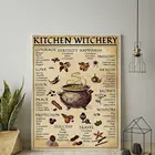 Зерна специи холст картина Кухня ведьмы плакат принты для столовой ведьмы Волшебные знания стены искусства Подарки домашний декор