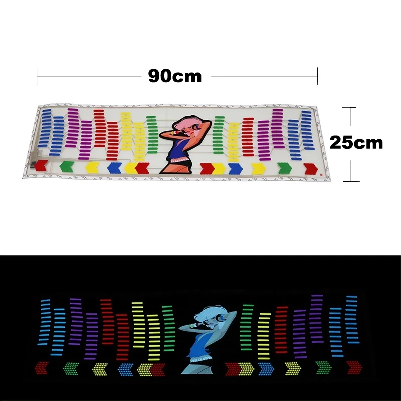 Автомобильная наклейка музыкальный ритм светодиодсветодиодный прыгающая